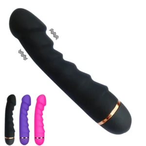 Vibromasseur réaliste silicone 20 modes, point G, rechargeable ou à piles, noir ou rose